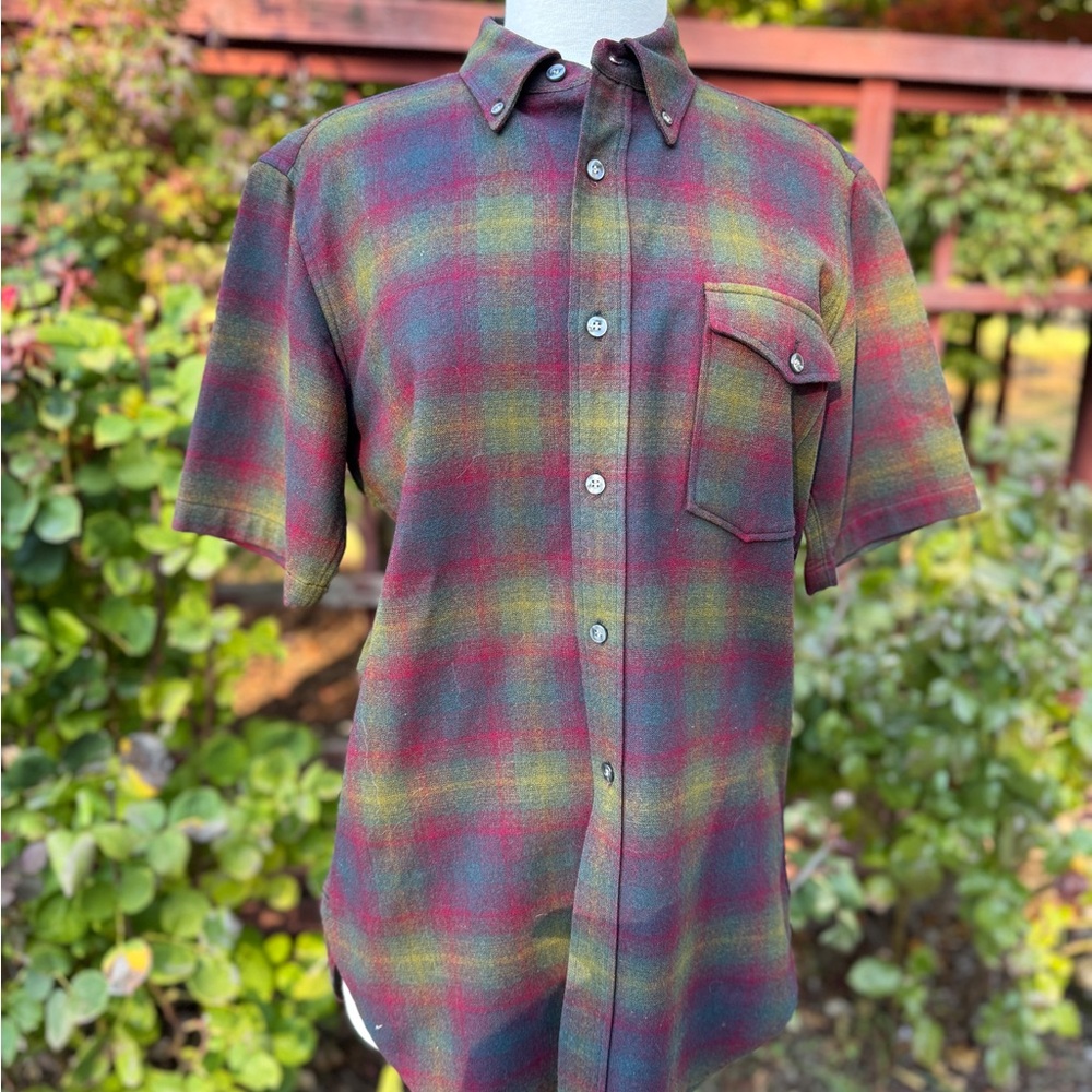 Pendleton Multicolor Plaid Button Down Shirt - image 1